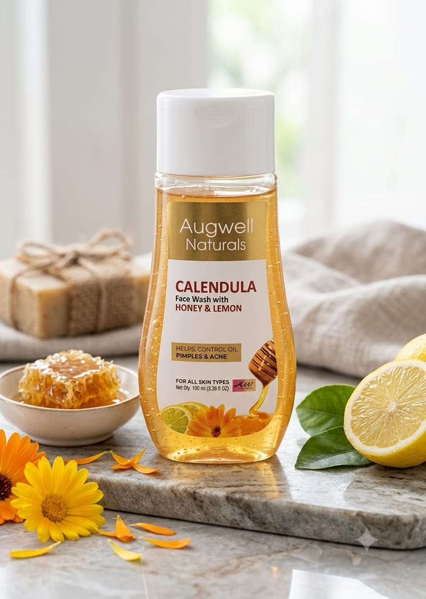 Augwell Naturals Calendula Face Wash